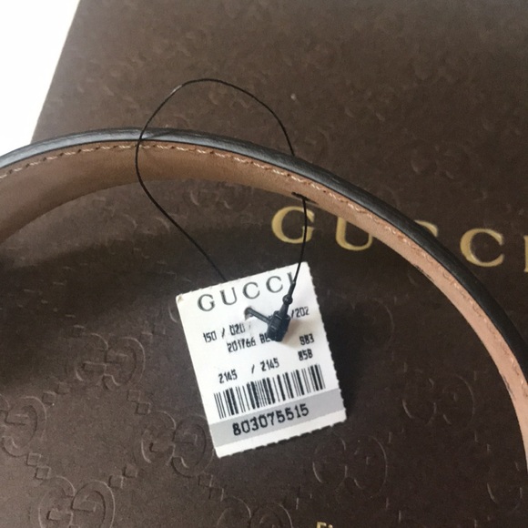 NIB Authentic Gucci leather monogram belt - Picture 6 of 10